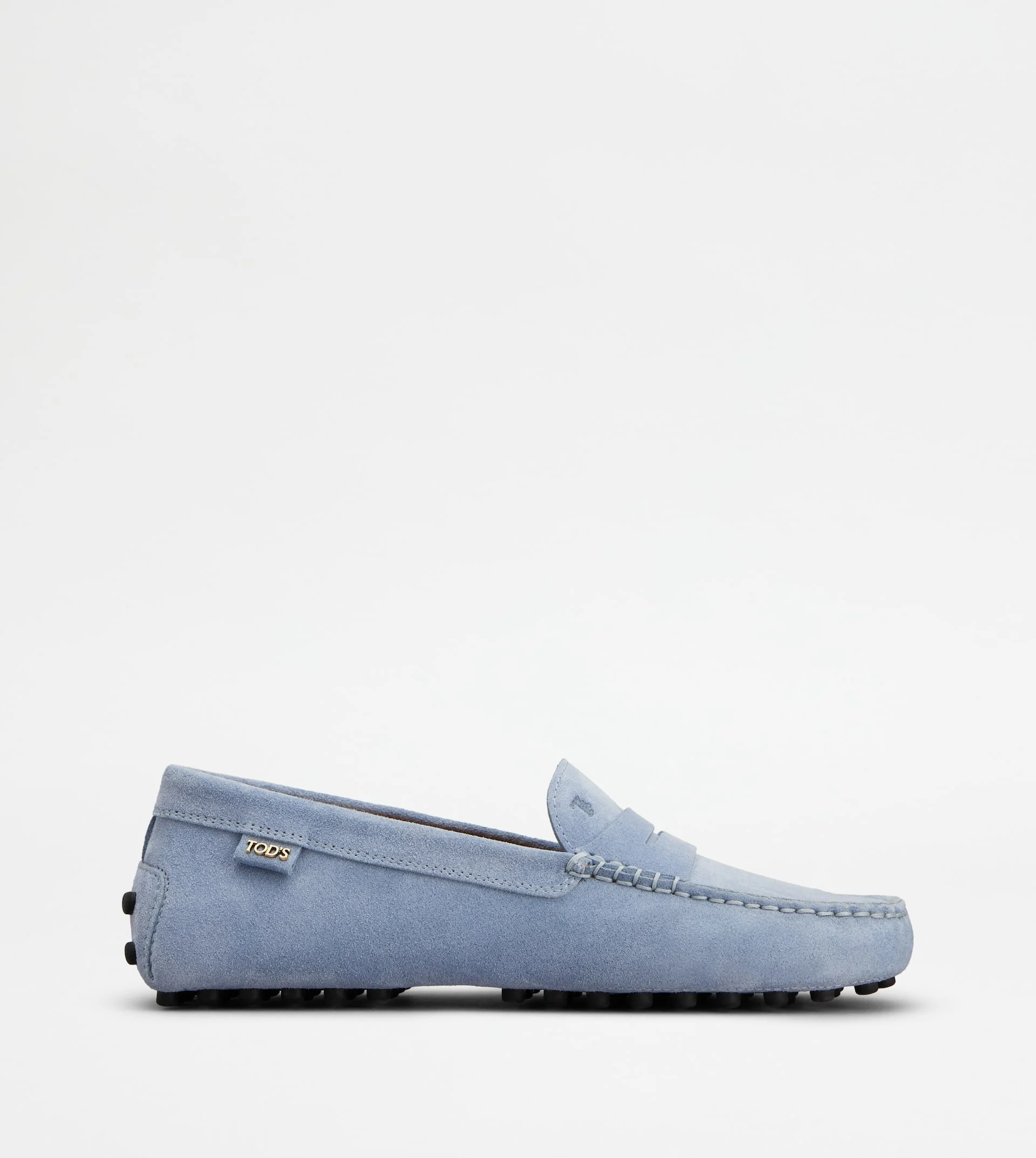 GOMMINO DRIVING SHOES IN SUEDE - LIGHT BLUE - 1