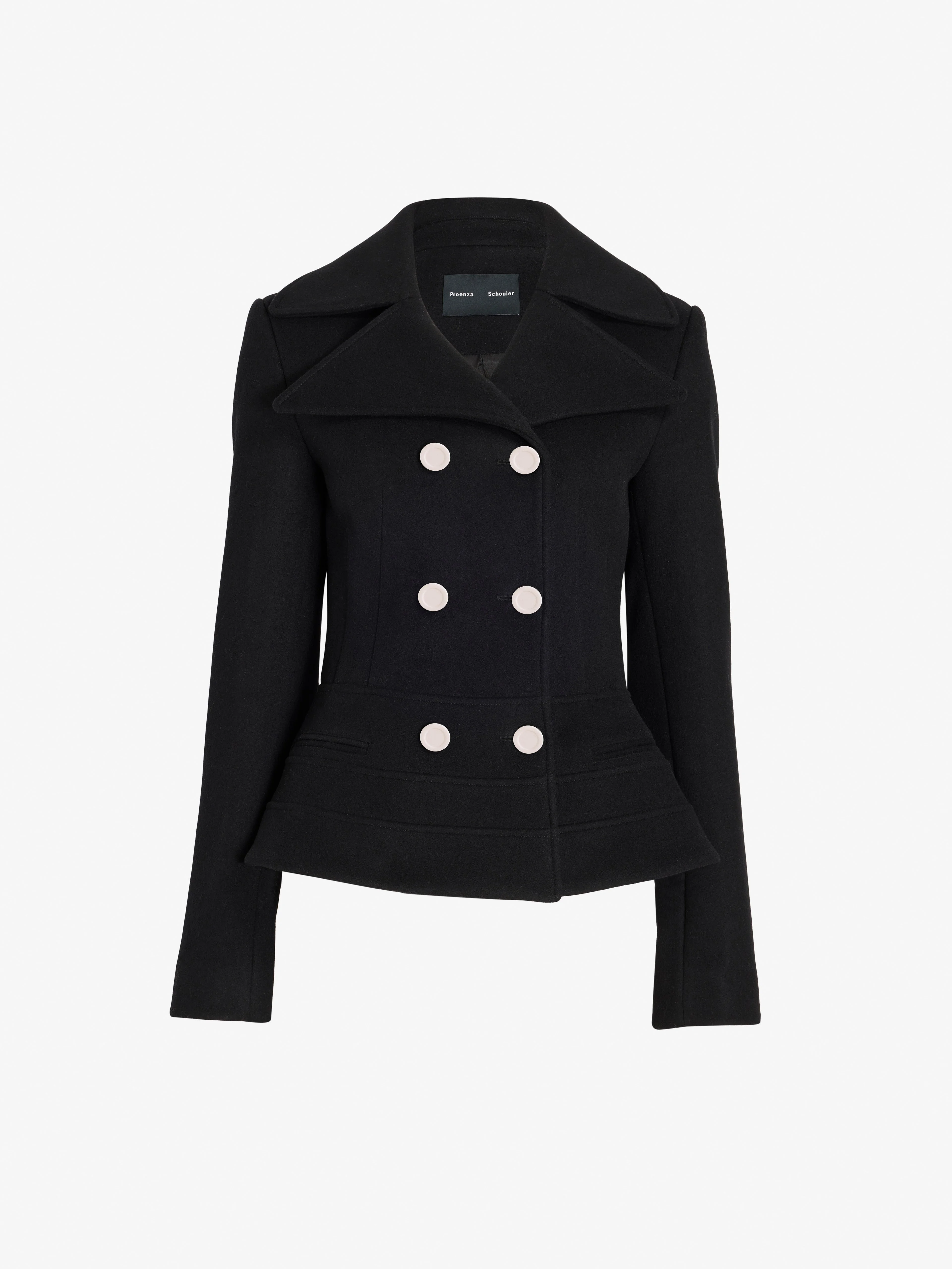 Romane Jacket in Compact Melton Wool - 1