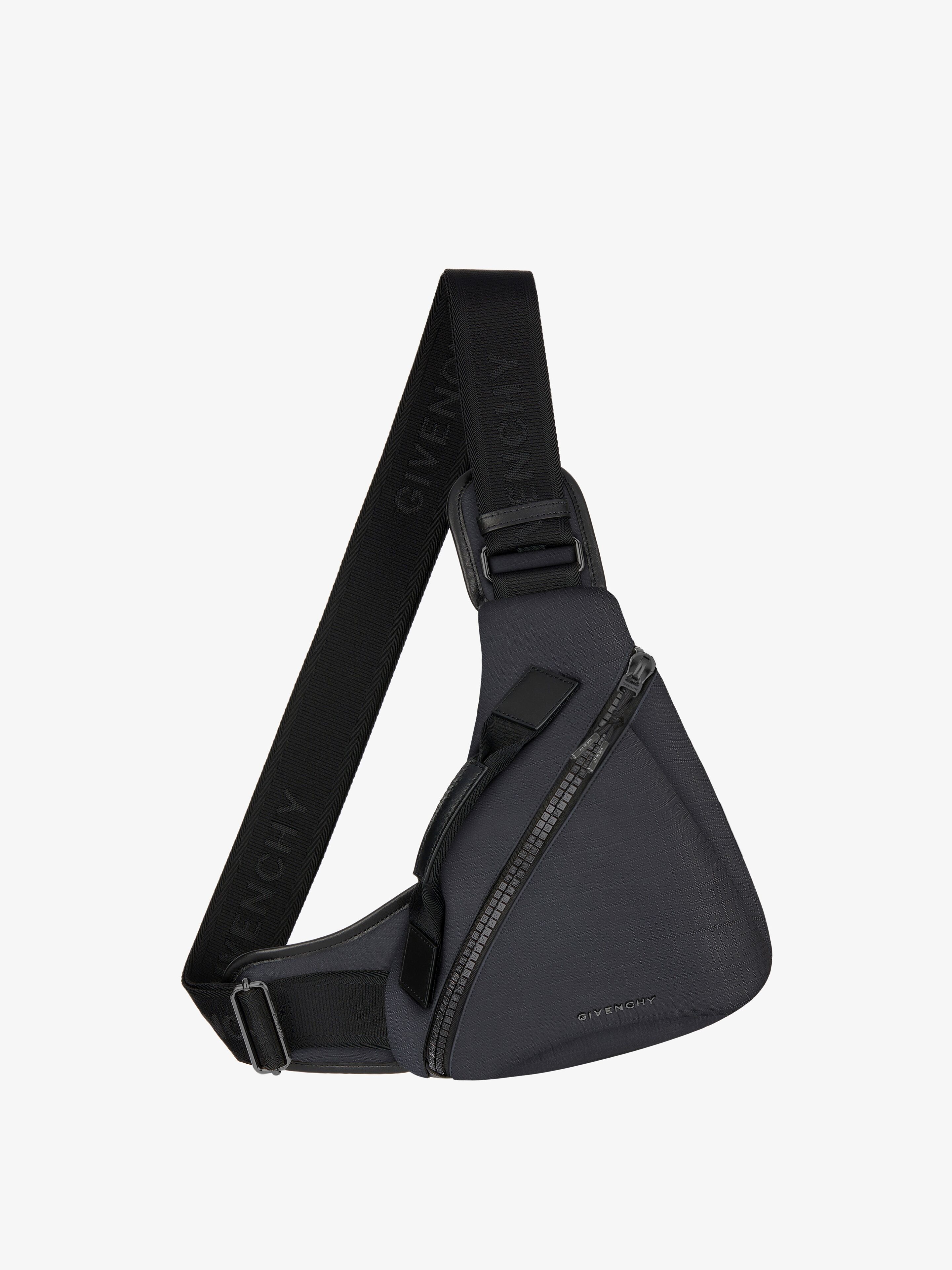 SMALL G-ZIP TRIANGLE BAG IN 4G NYLON - 1