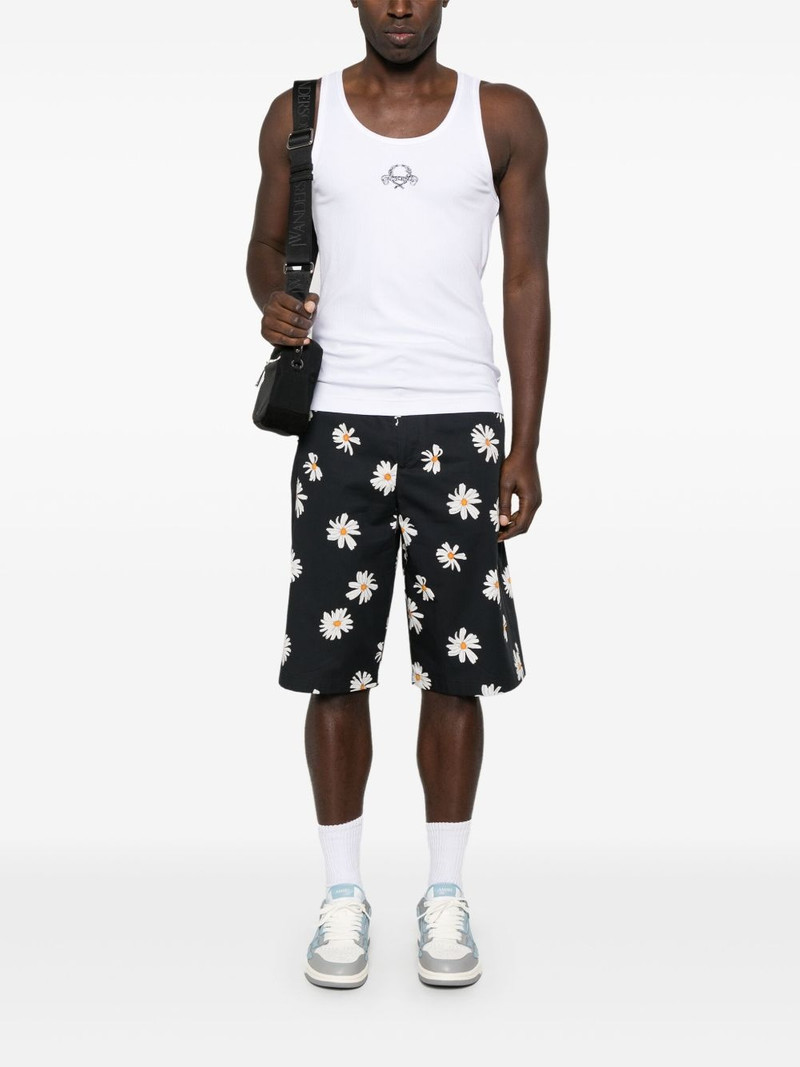 Moschino logo-embroidered tank top outlook