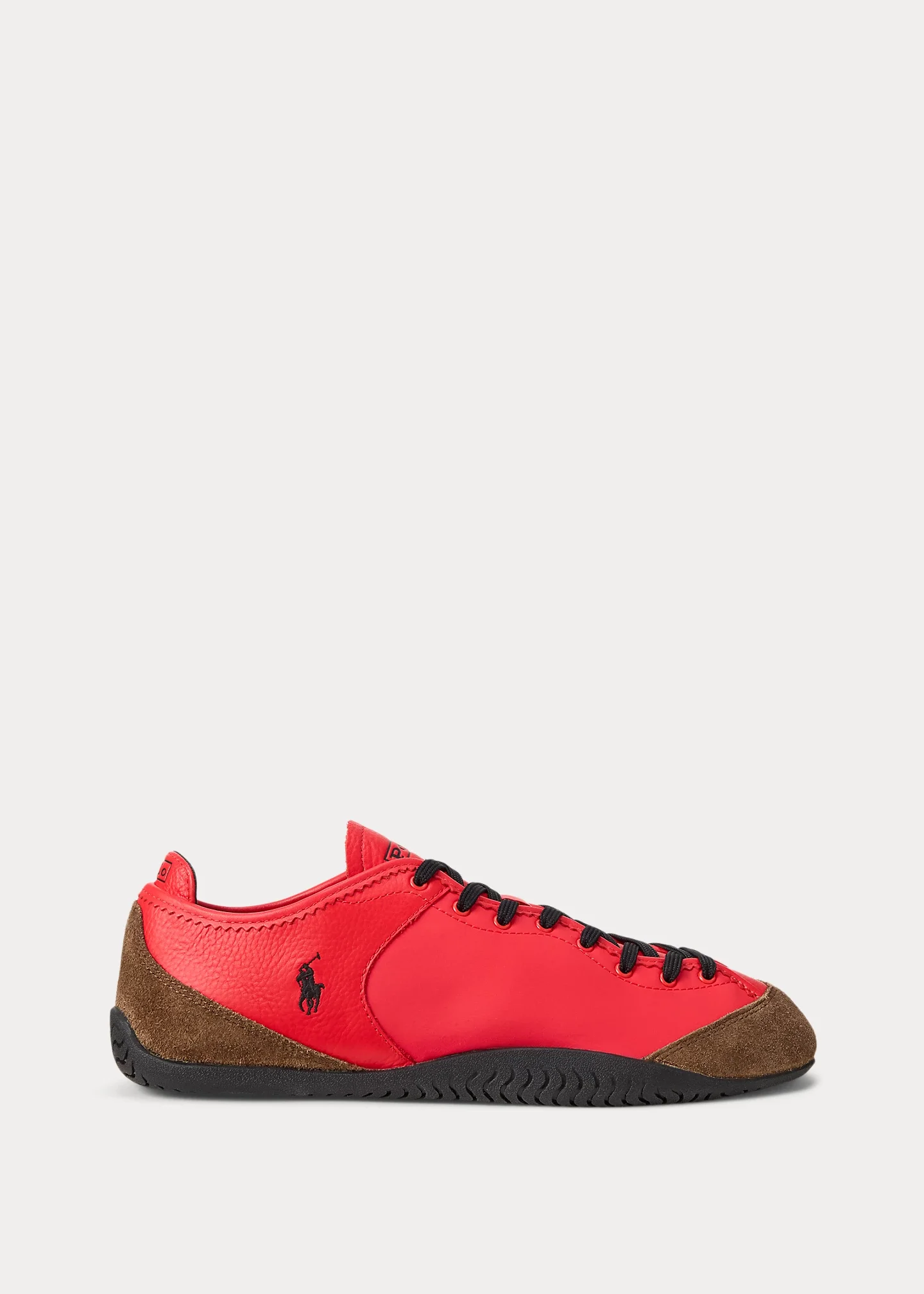Paneled Nylon-Suede Low-Top Sneaker - 1