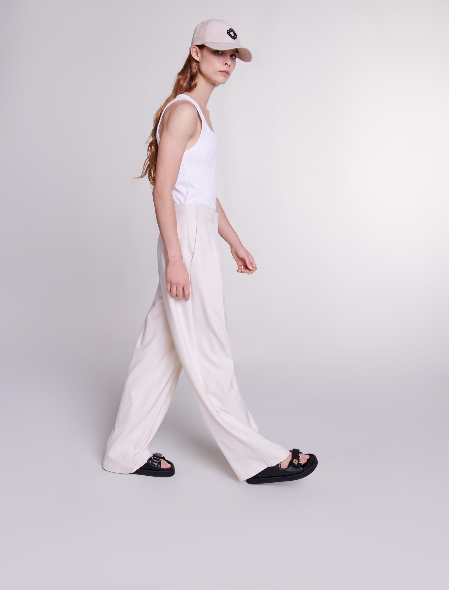 Wide-leg suit trousers - 3