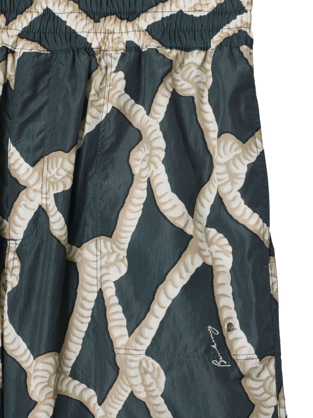 knot-print shorts - 2