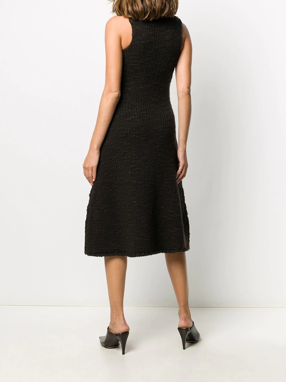 chain-link detail knitted dress - 4