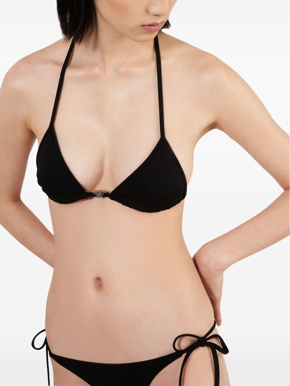 triangle-cup halterneck bikini top - 5