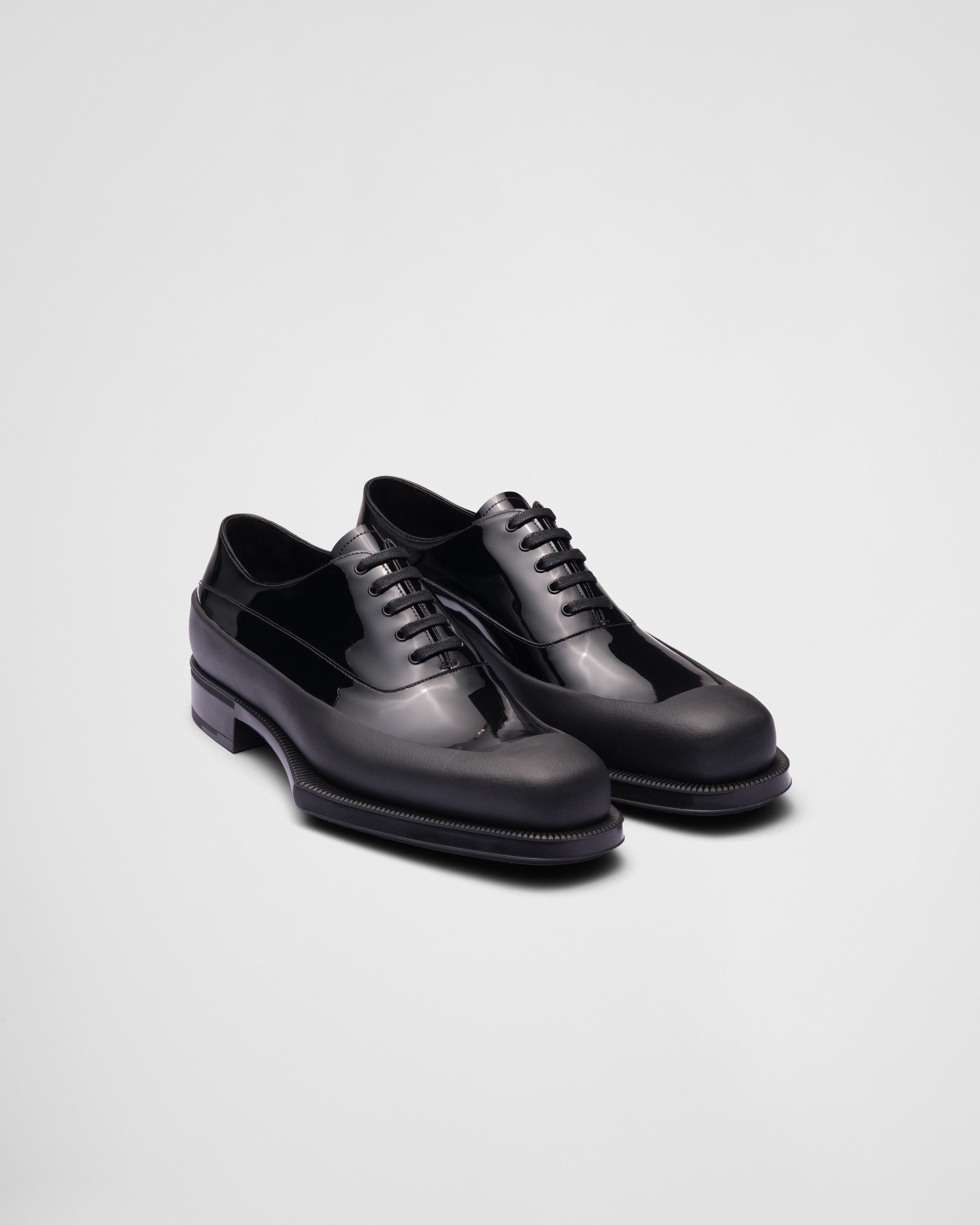 Patent leather derby shoes - 1