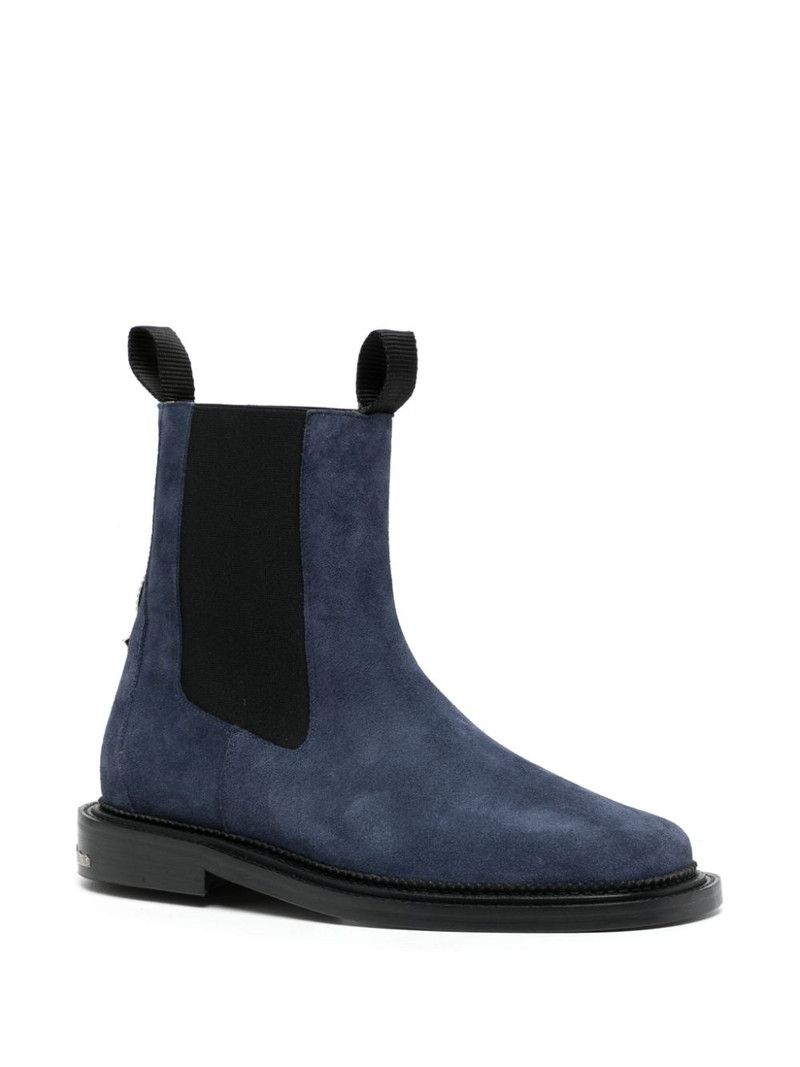 TOGA VIRILIS stud-embellished suede ankle boots outlook