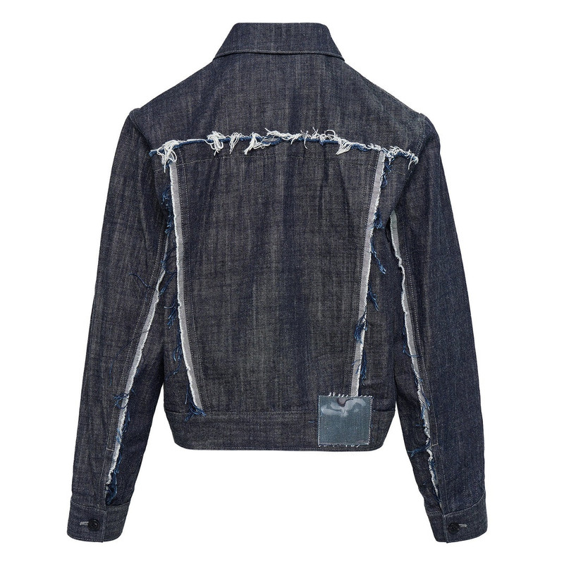 Y's Untrimmed Panel Denim Jacket outlook