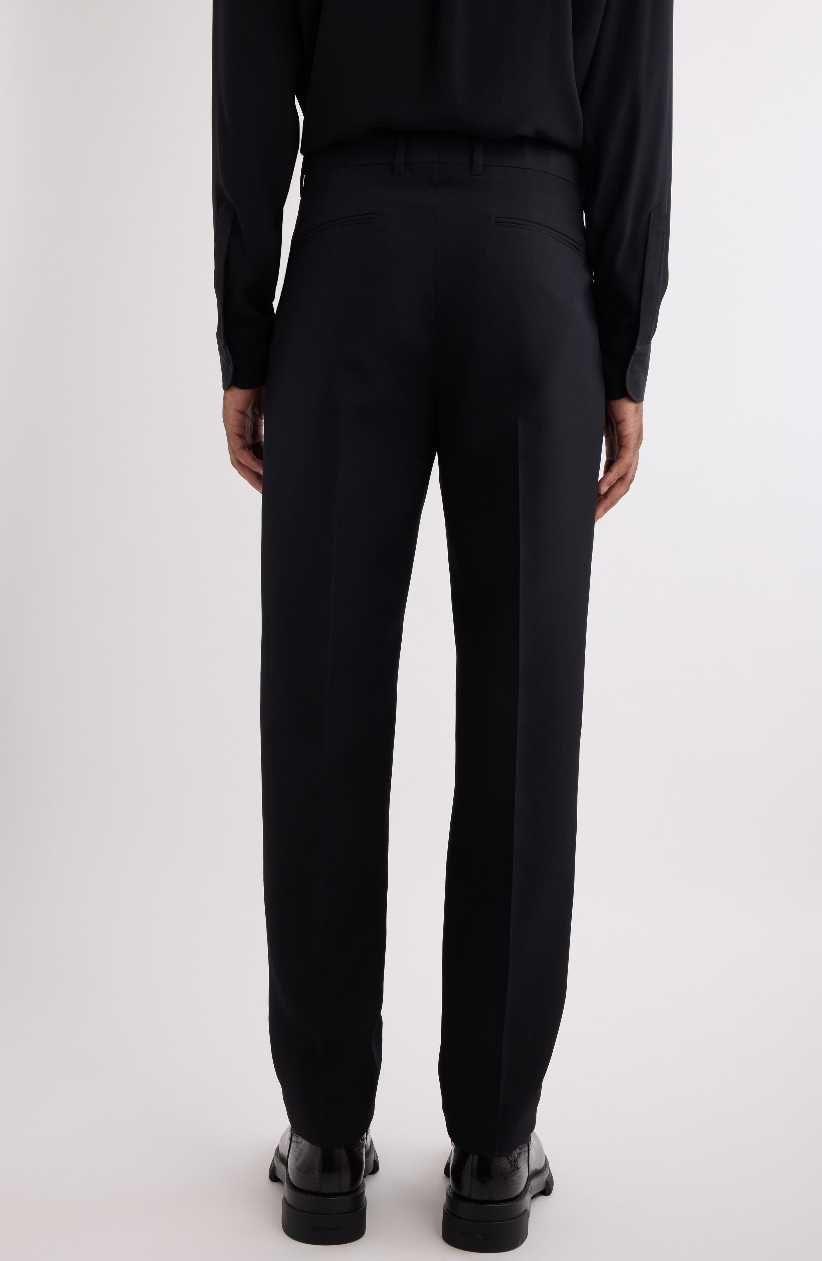 Givenchy New Metal Detail Wool Pants in Black at Nordstrom - 3