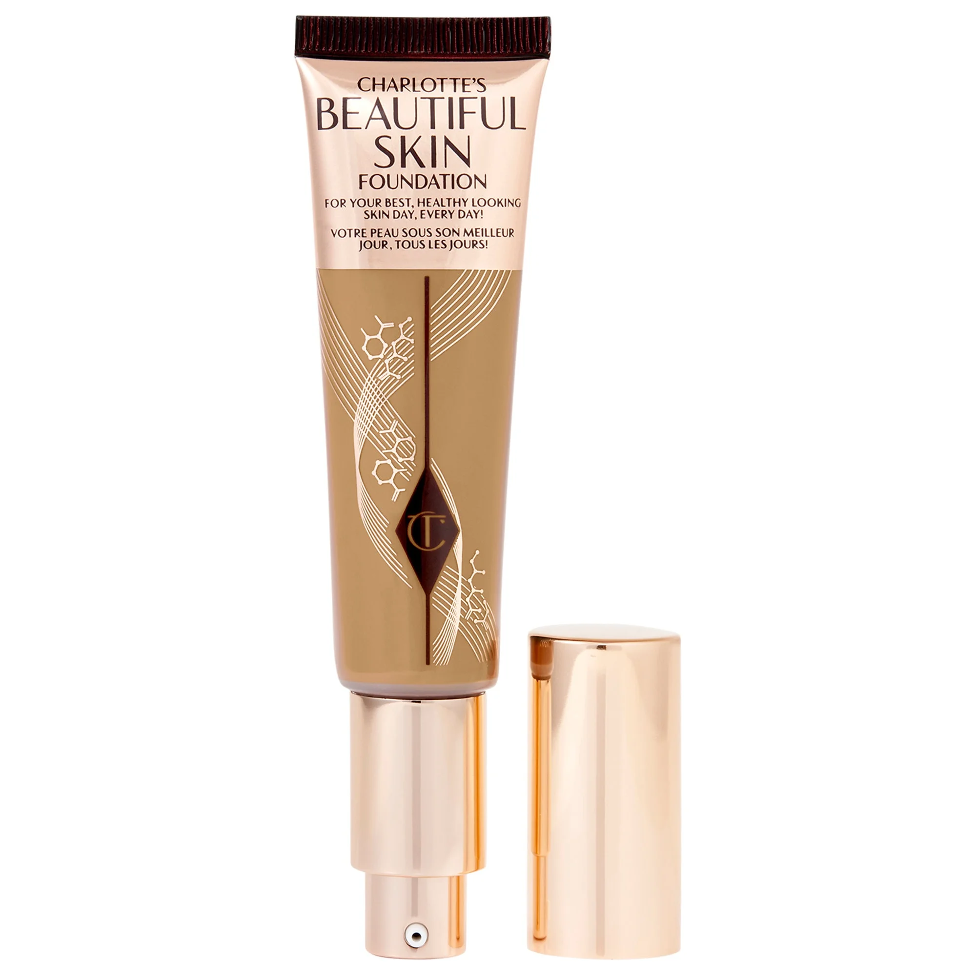 Beautiful Skin Medium Coverage Liquid Foundation with Hyaluronic Acid - 1