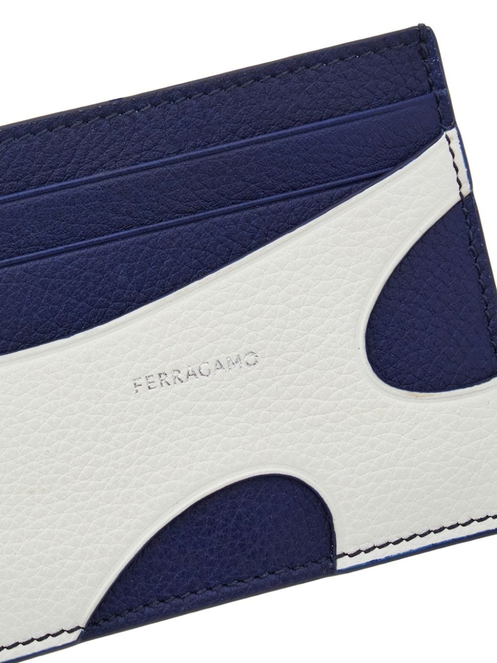 cut-out leather cardholder - 5