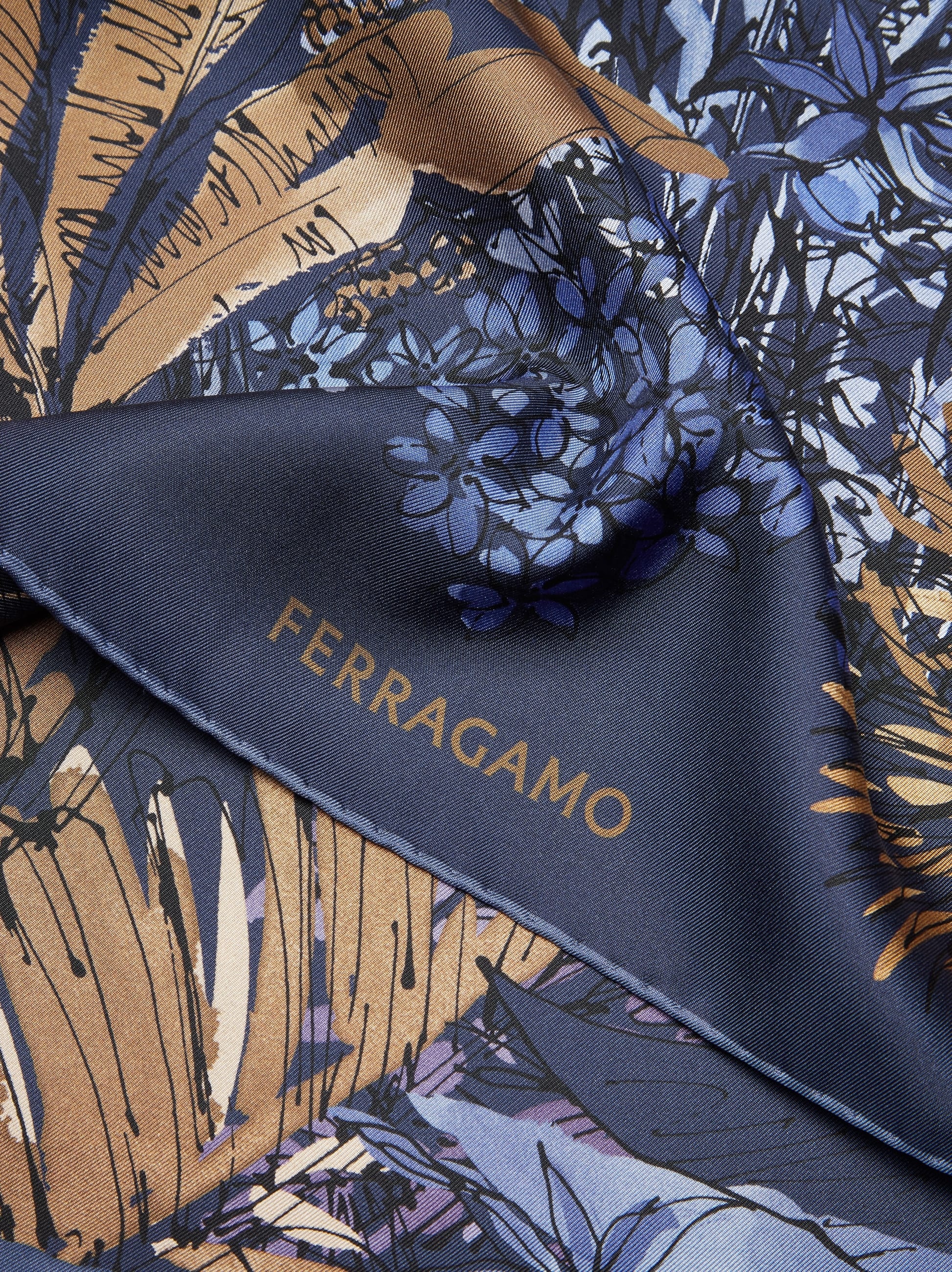Jungle print silk foulard - 2