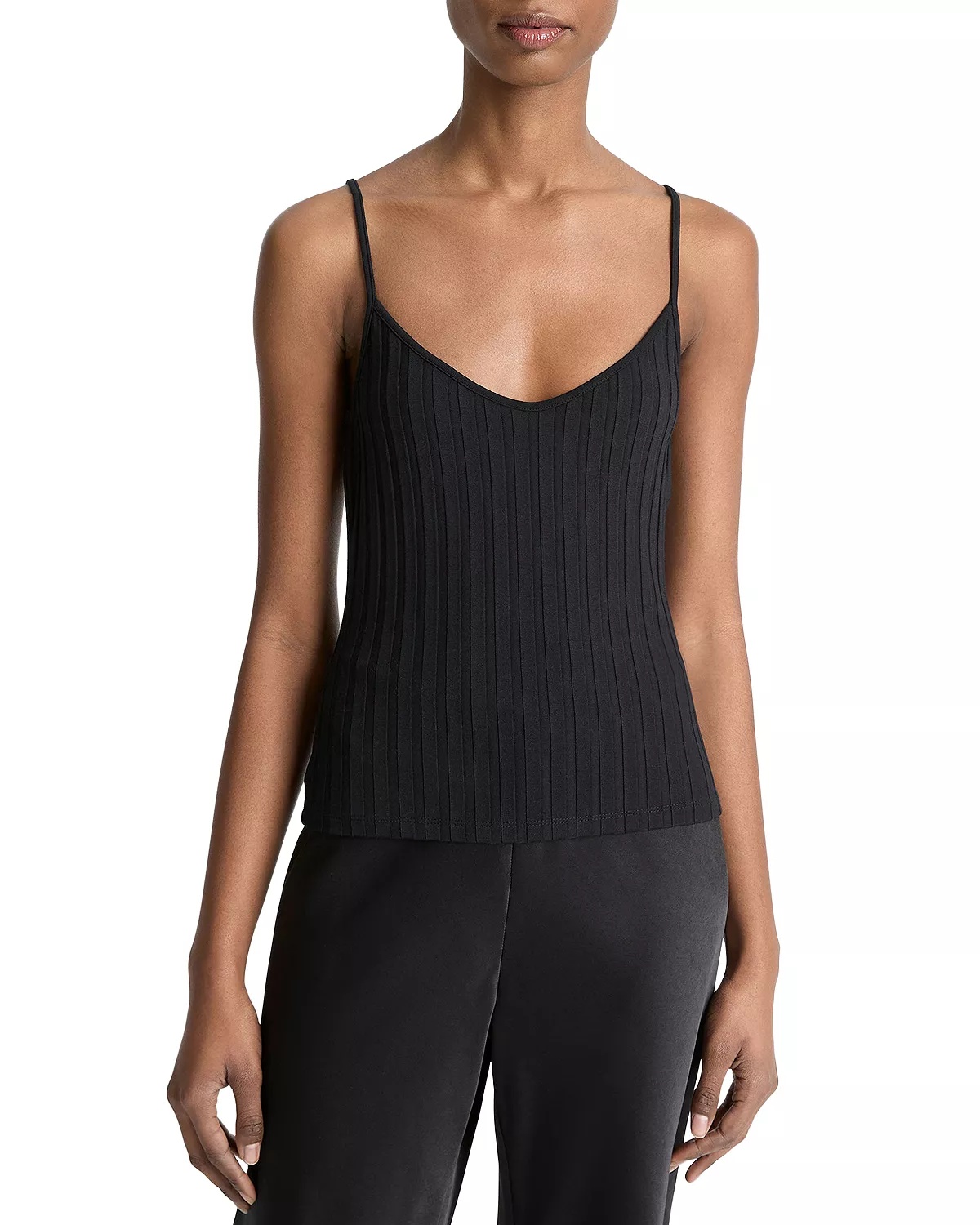 Rib Knit Camisole Tank - 1