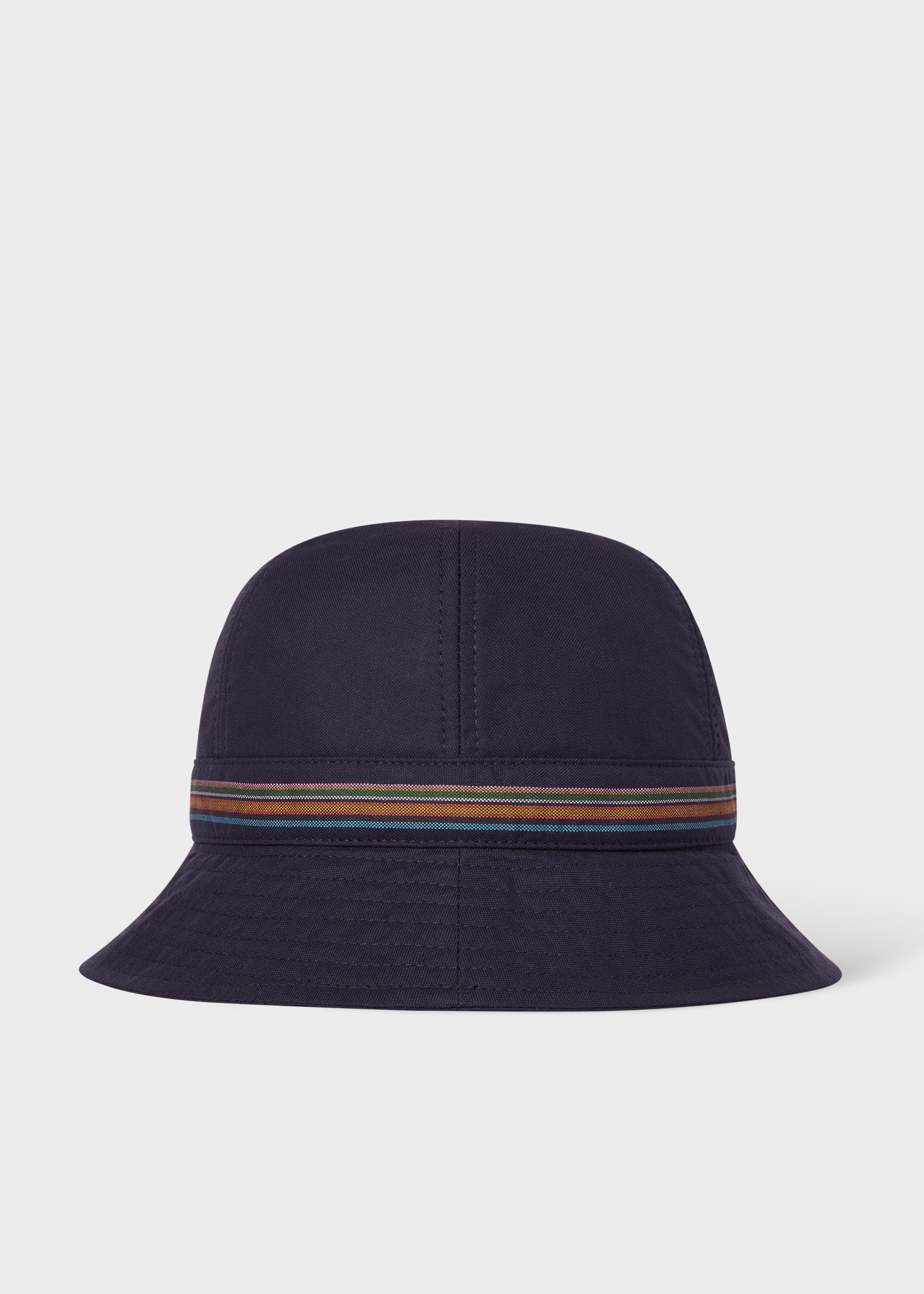 Navy 'Signature Stripe' Band Bucket Hat - 1