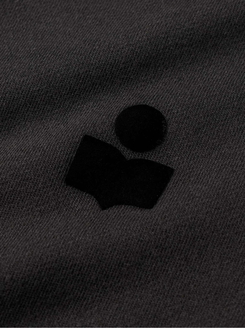 Malek Logo-Flocked Cotton-Blend Jersey Hoodie 4