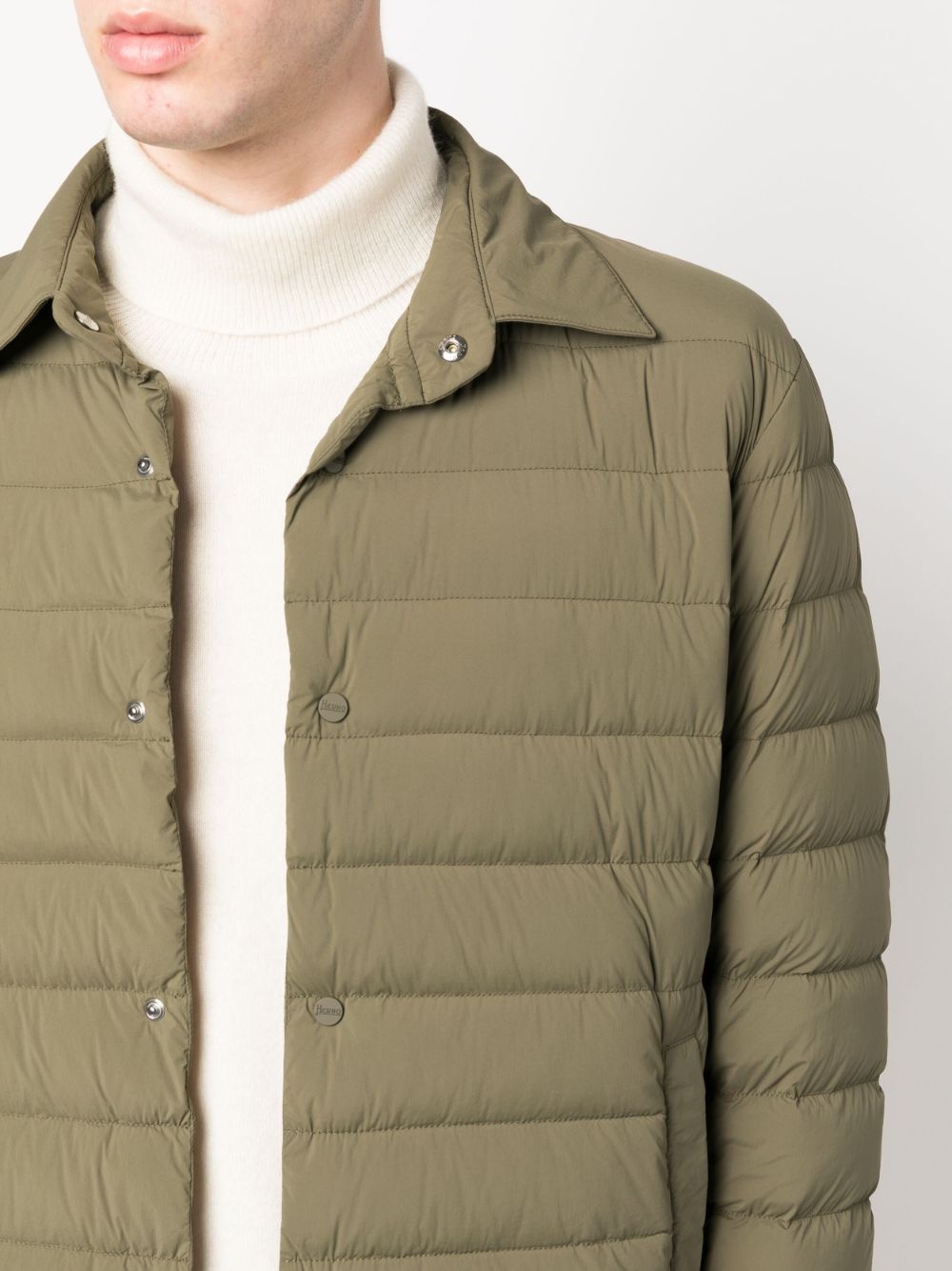 padded button-up jacket - 5