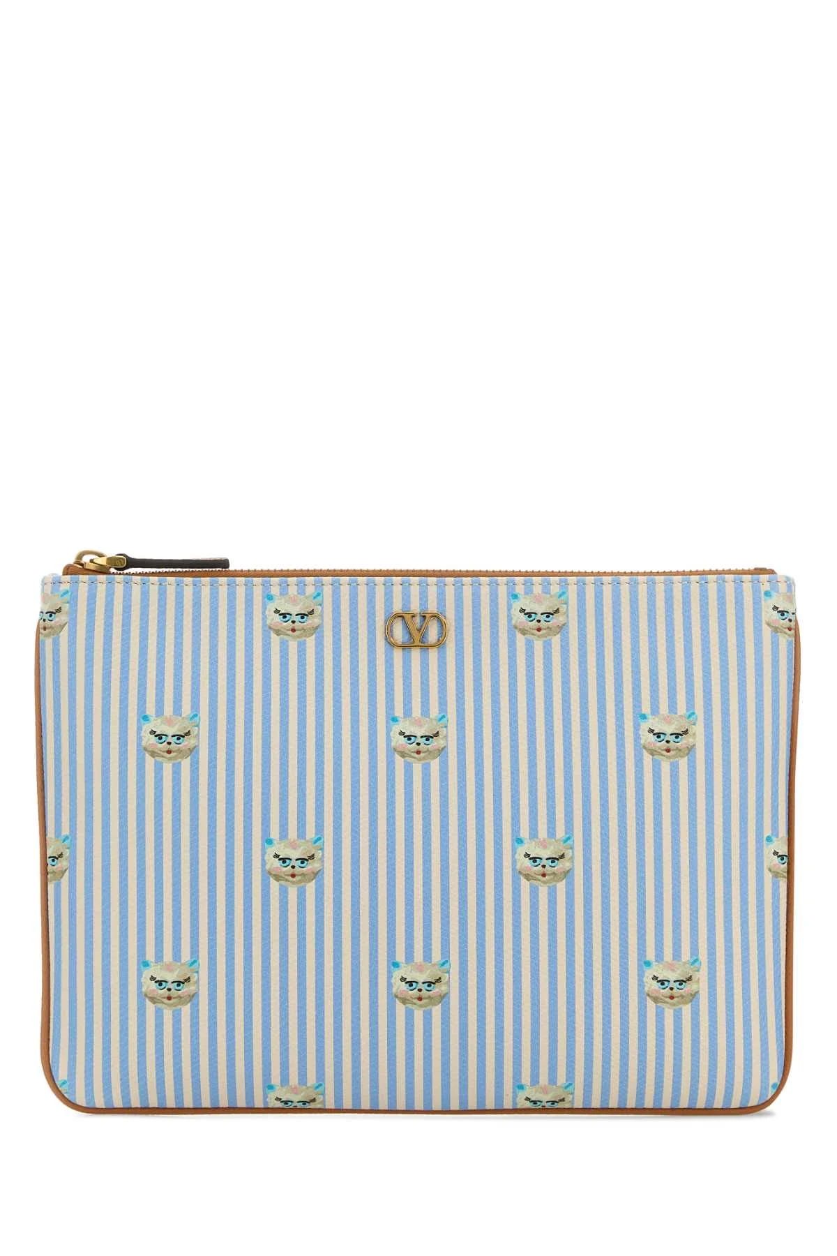 Valentino Garavani Men Printed Leather Pouch - 1