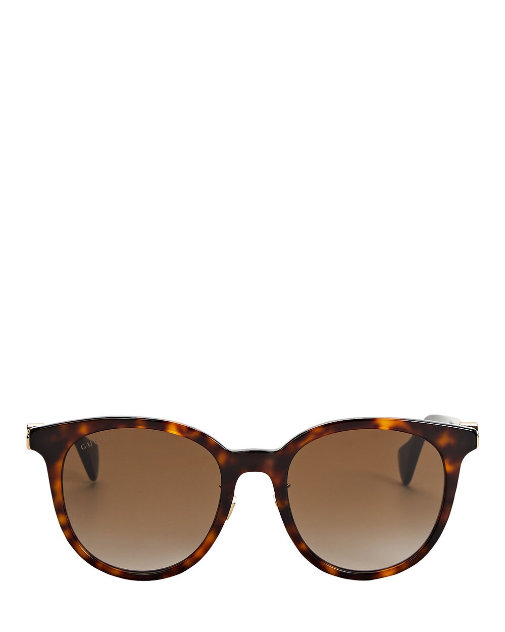 Oversized Round Tortoiseshell Sunglasses - 1