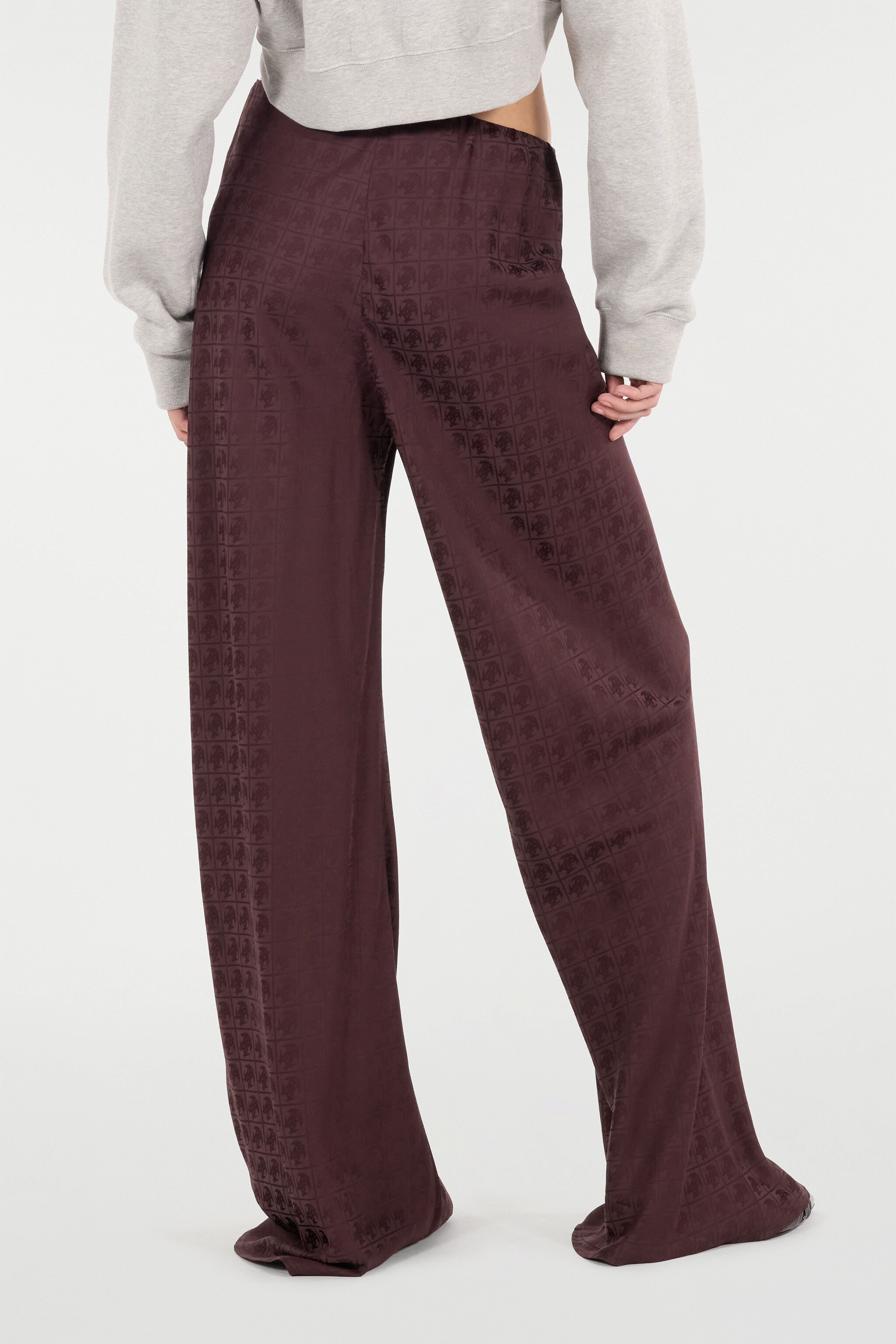 Loose Pants With Mirror Snake Monogram - 4