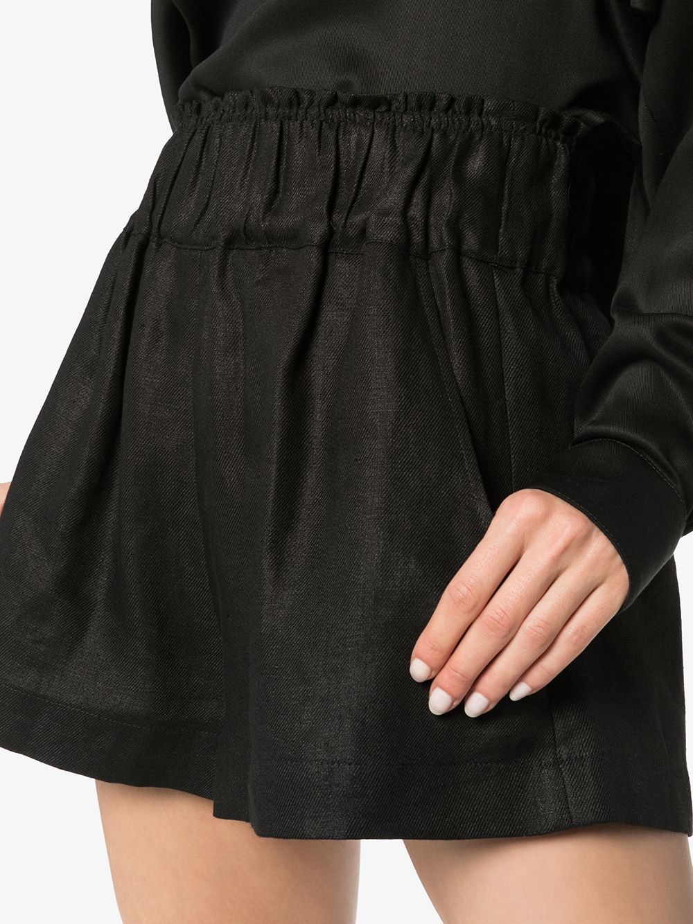 ruched waist shorts - 5