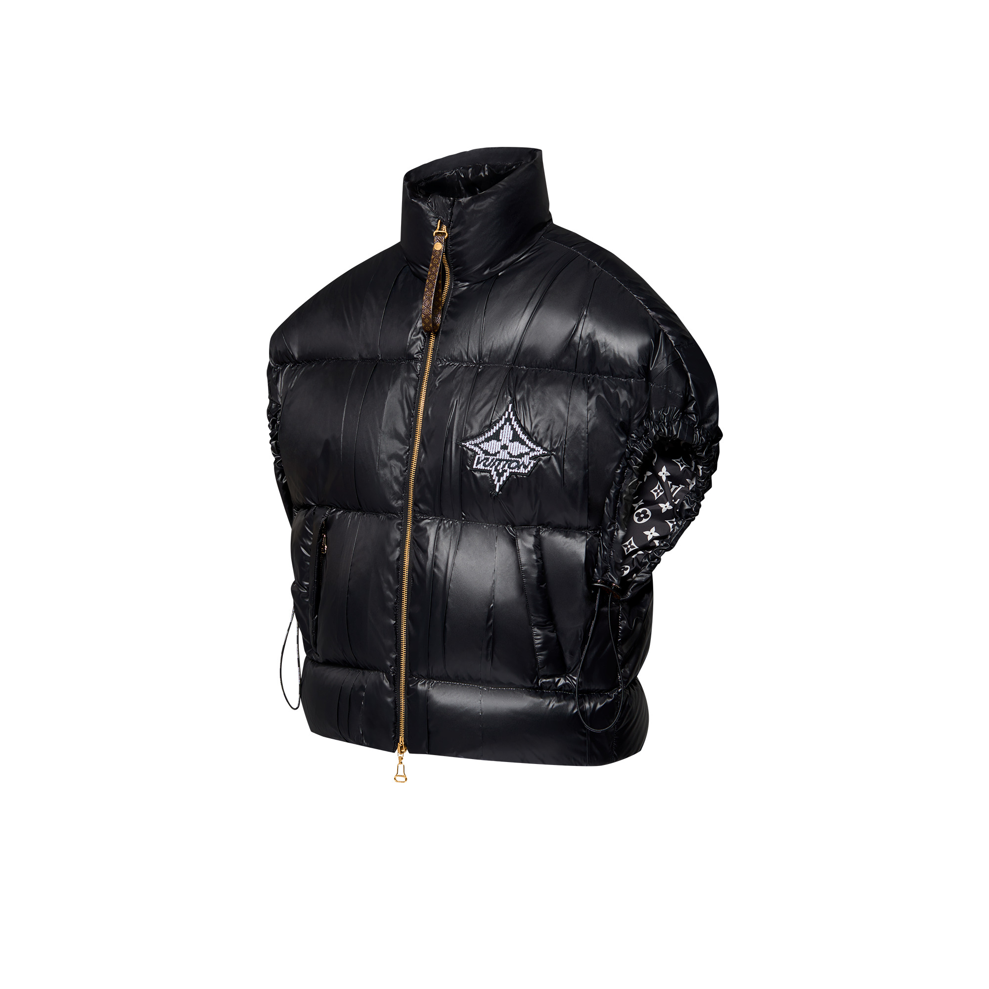 Drawstring Detail Technical Puffer Gilet - 2