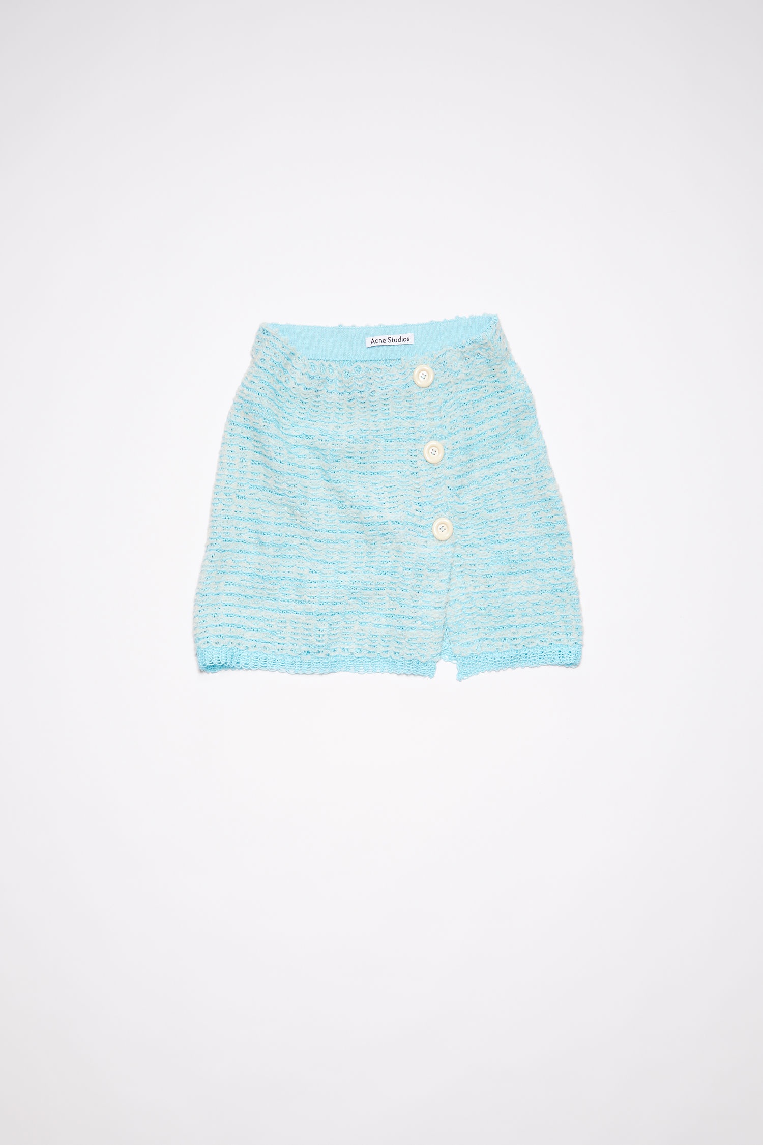 Eyelash mini skirt - Aqua blue - 1