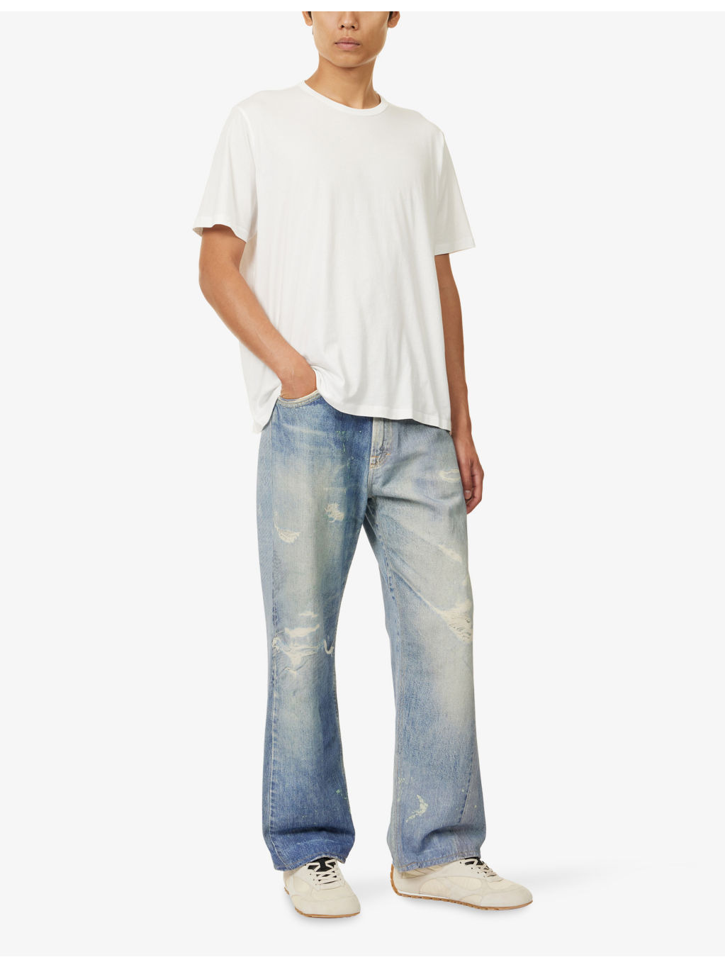 Third Cut Wide-Leg Denim Jeans - 2