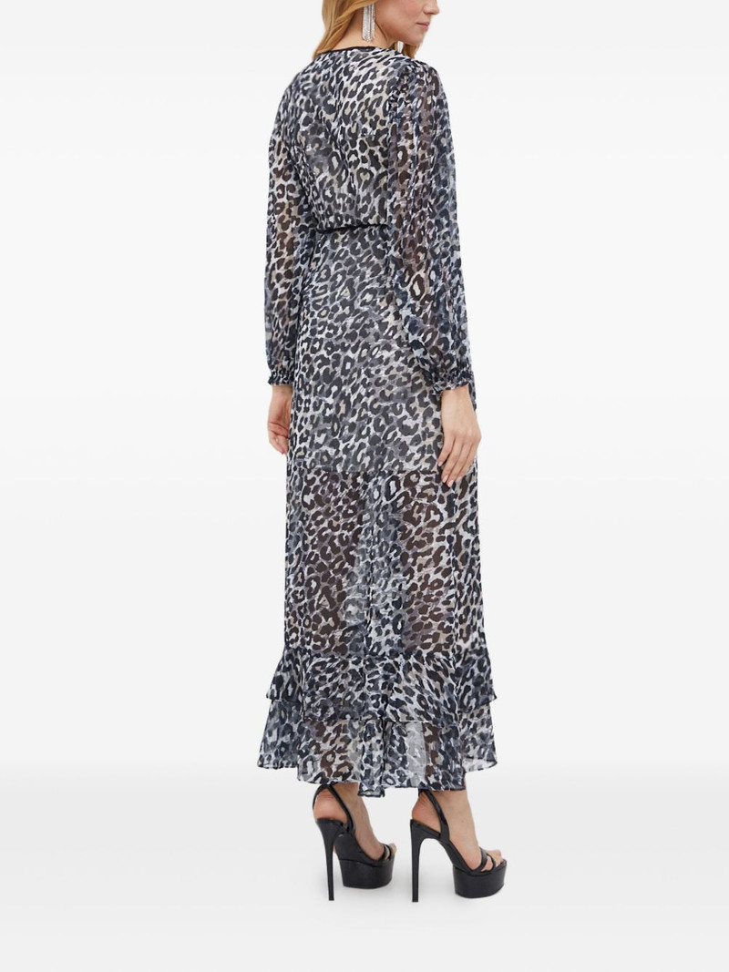 ruffled animal print dress 3