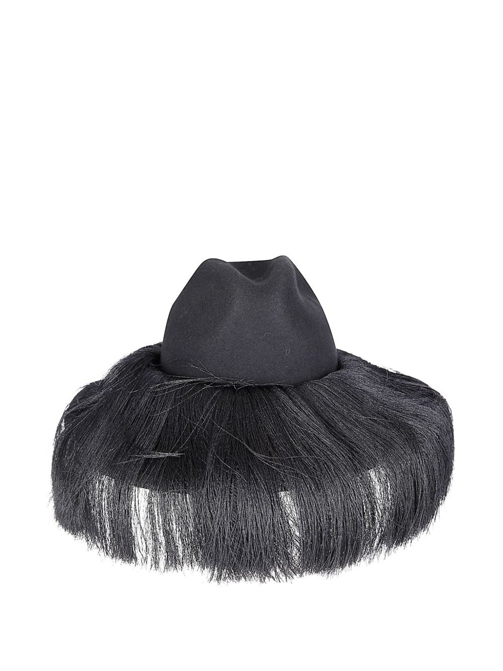 fringed wool hat - 2
