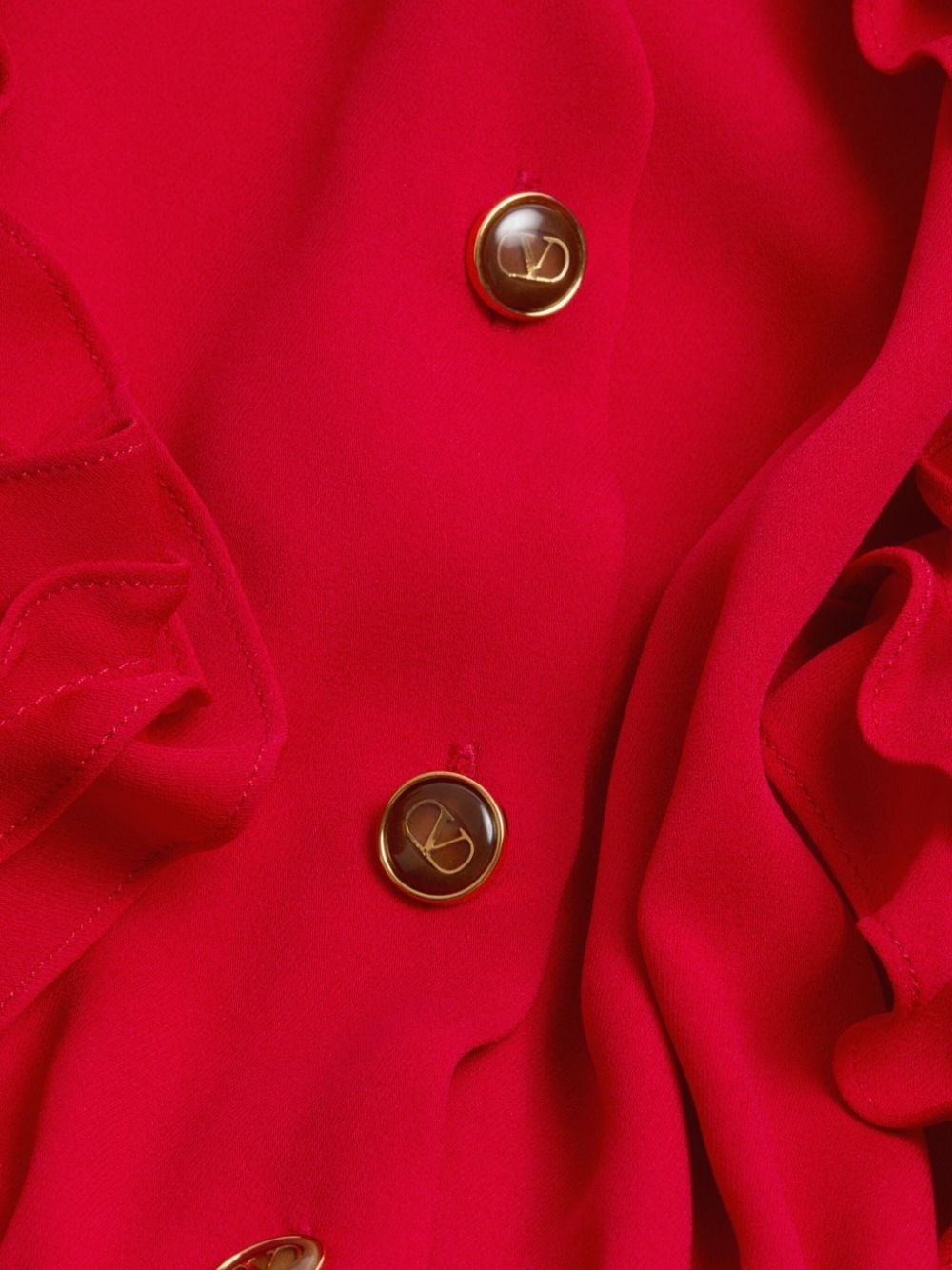 logo-engraved buttoned maxi dress - 7