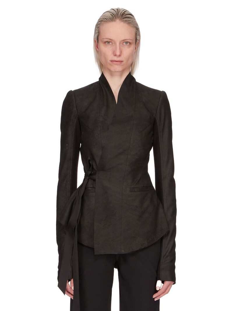 Hollywood leather wrap blazer - 1
