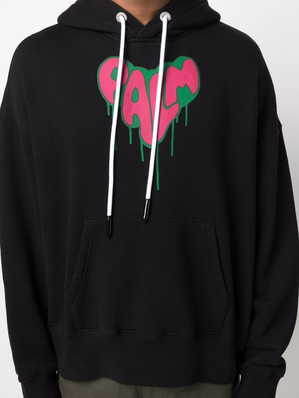 sprayed heart hoodie - 5