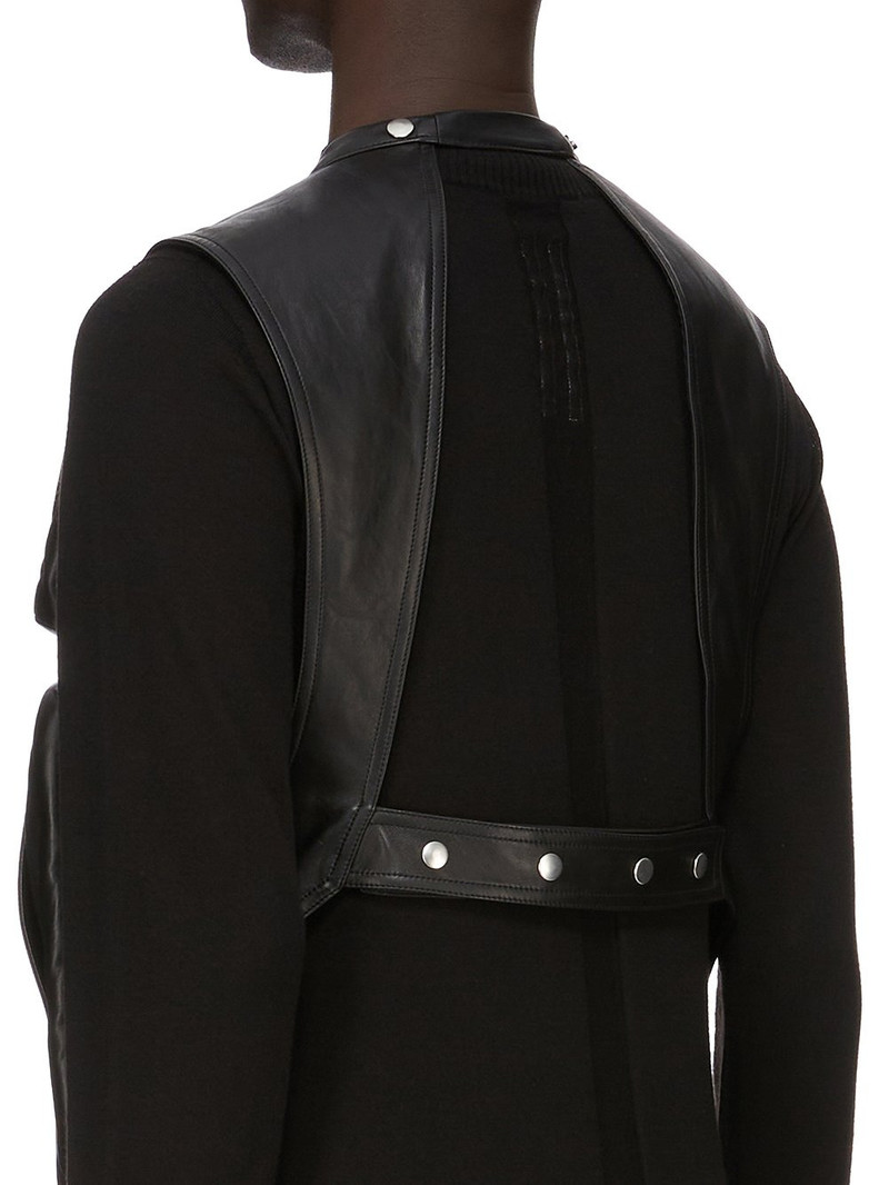 Black Concordians Cargo Leather Vest 5