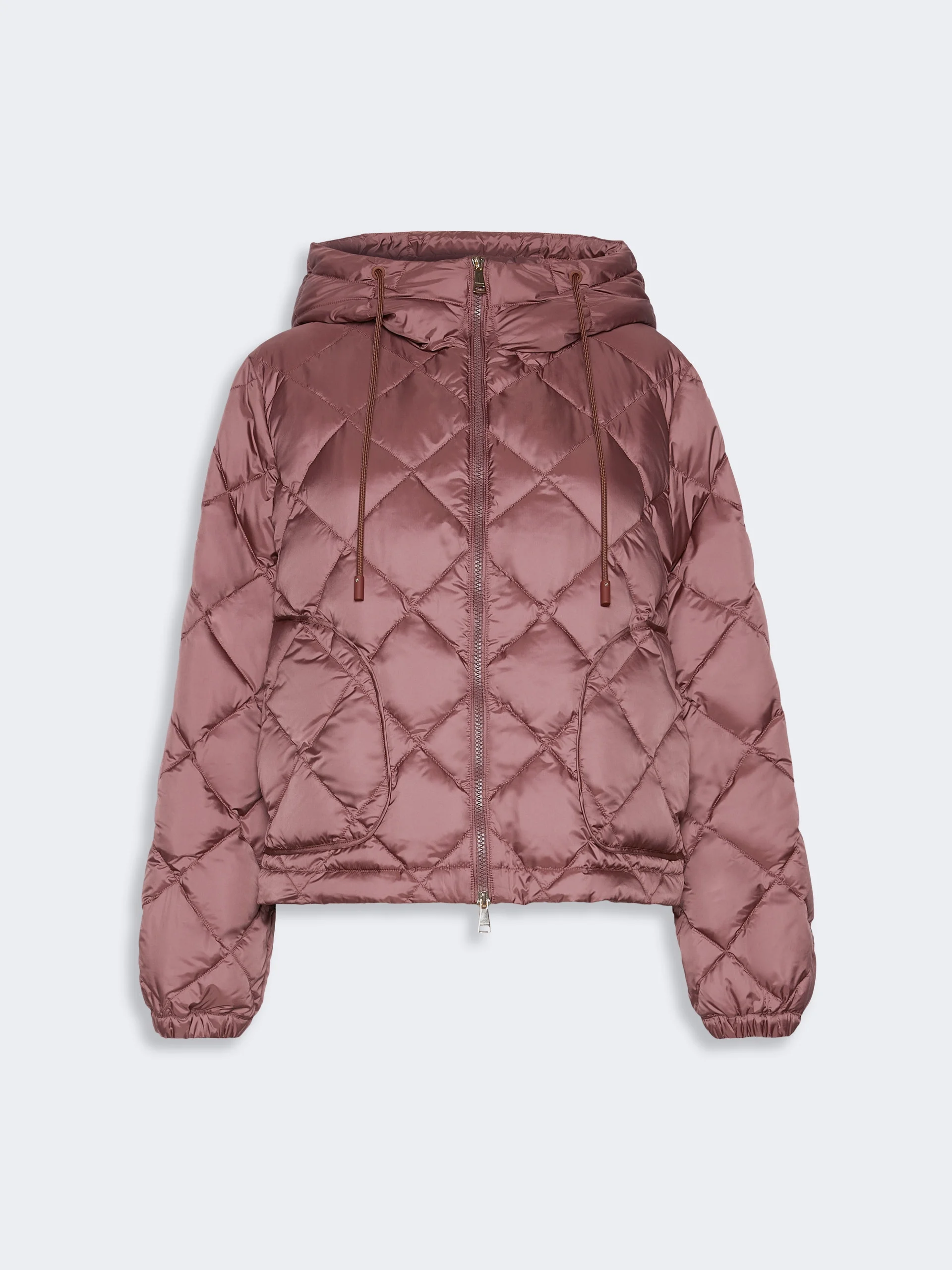 ERIS Padded jacket in water-repellent plain-weave fabric - WINE-COLOURED - 1