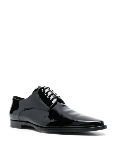 DSQUARED2 high-shine lace-up shoes outlook