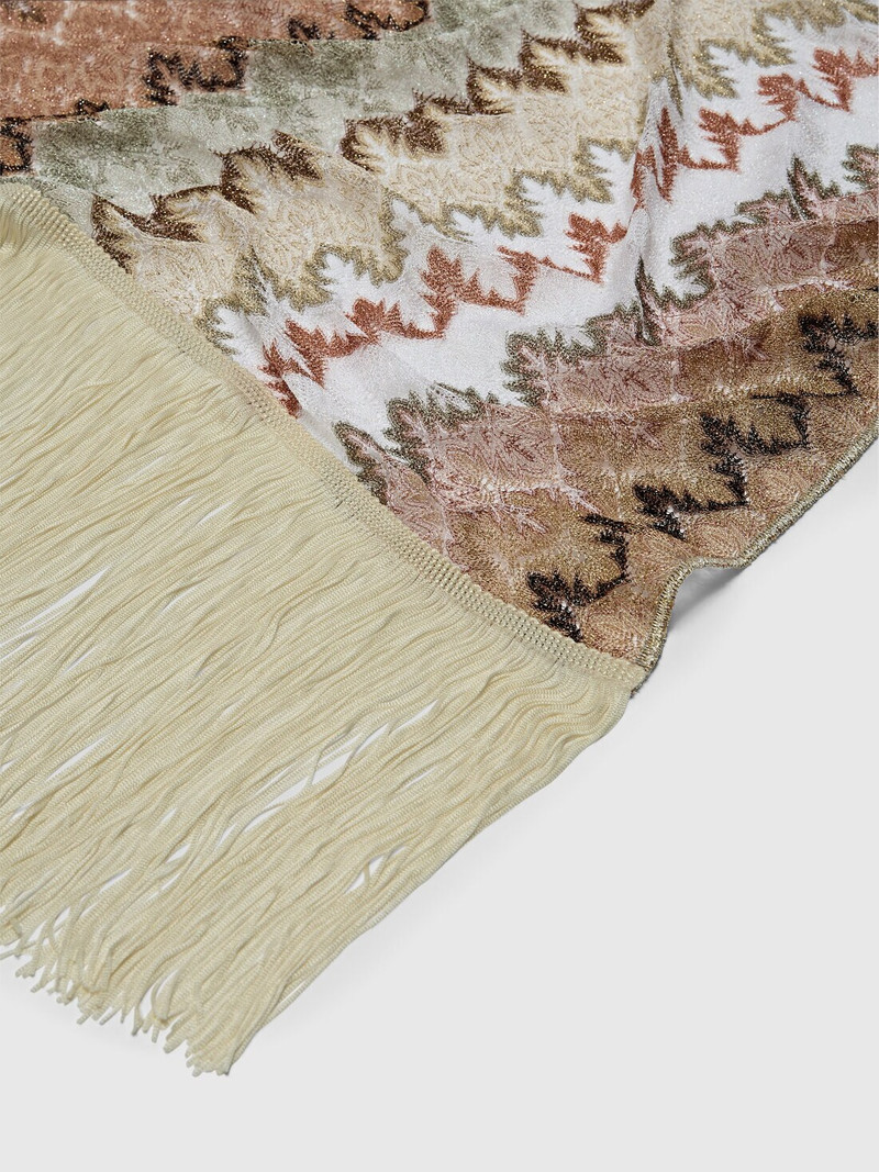 Missoni Stole in zig zag lace with fringes outlook