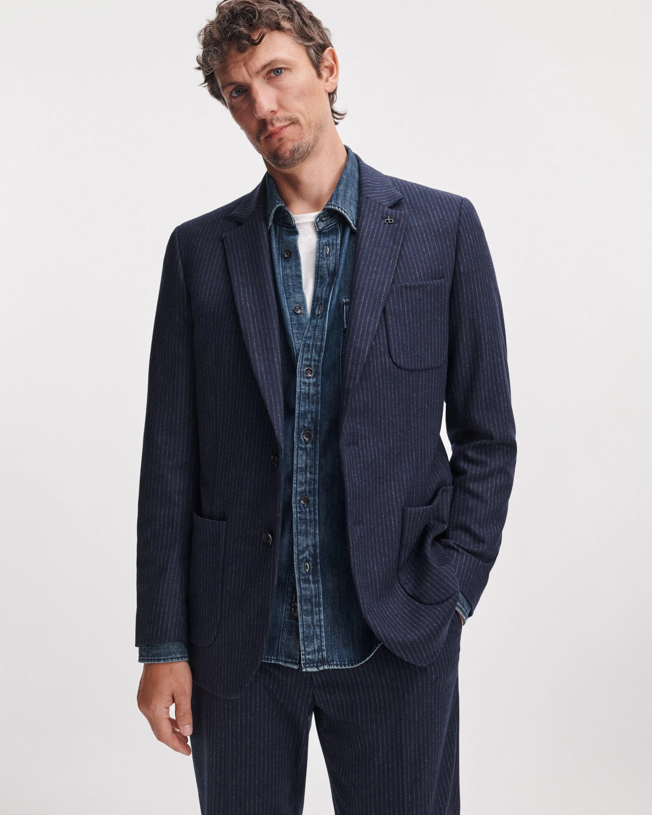 Ashcroft Chalk Stripe Jacket - 1