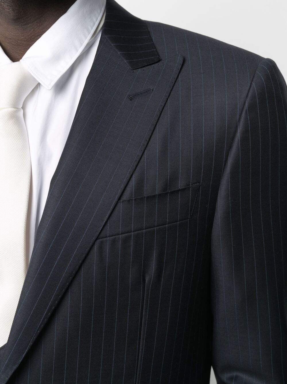 pinstripe three-piece suit - 5