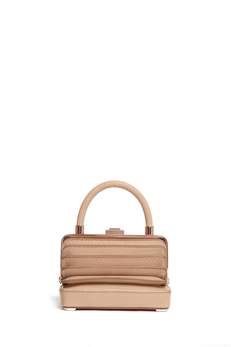 GABRIELA HEARST Small Diana Bag in Nude Snakeskin outlook
