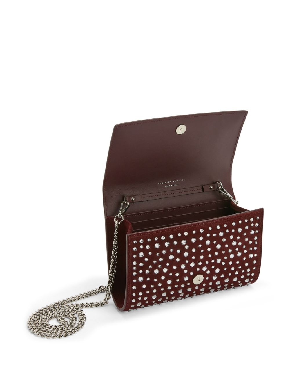 Cleopatra crystal-embellished clutch bag - 5