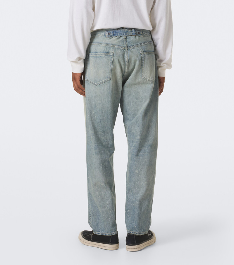 No. 37 distressed straight jeans 4