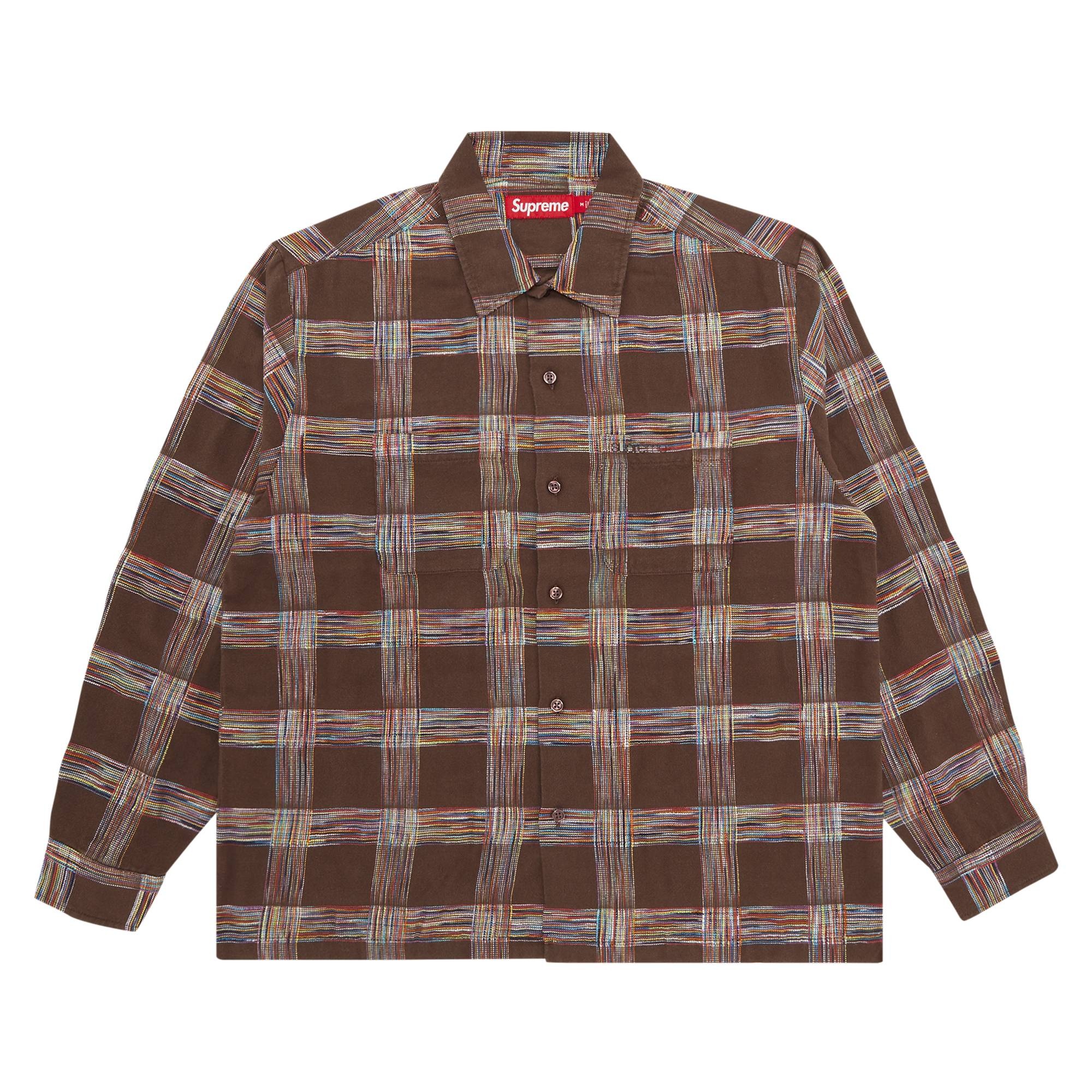 Supreme Supreme Woven Plaid Shirt 'Light Brown' | runwaygalleria