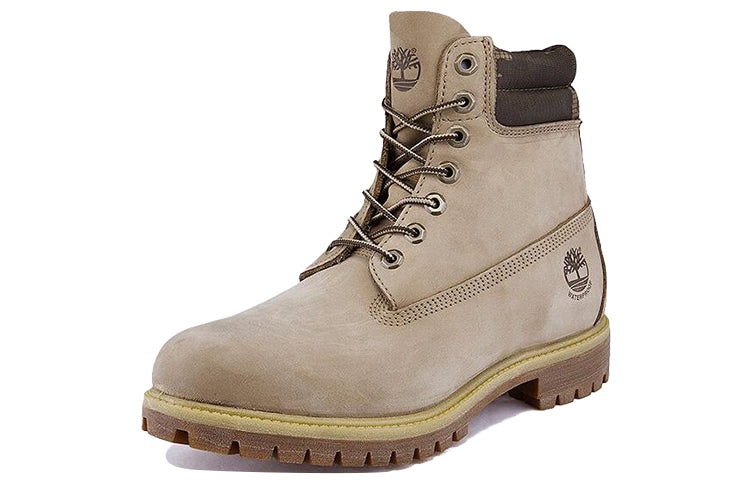 Timberland 6 Inch Premium Waterproof Wide-Fit Boots 'Off White Nubuck' A1QRD - 2