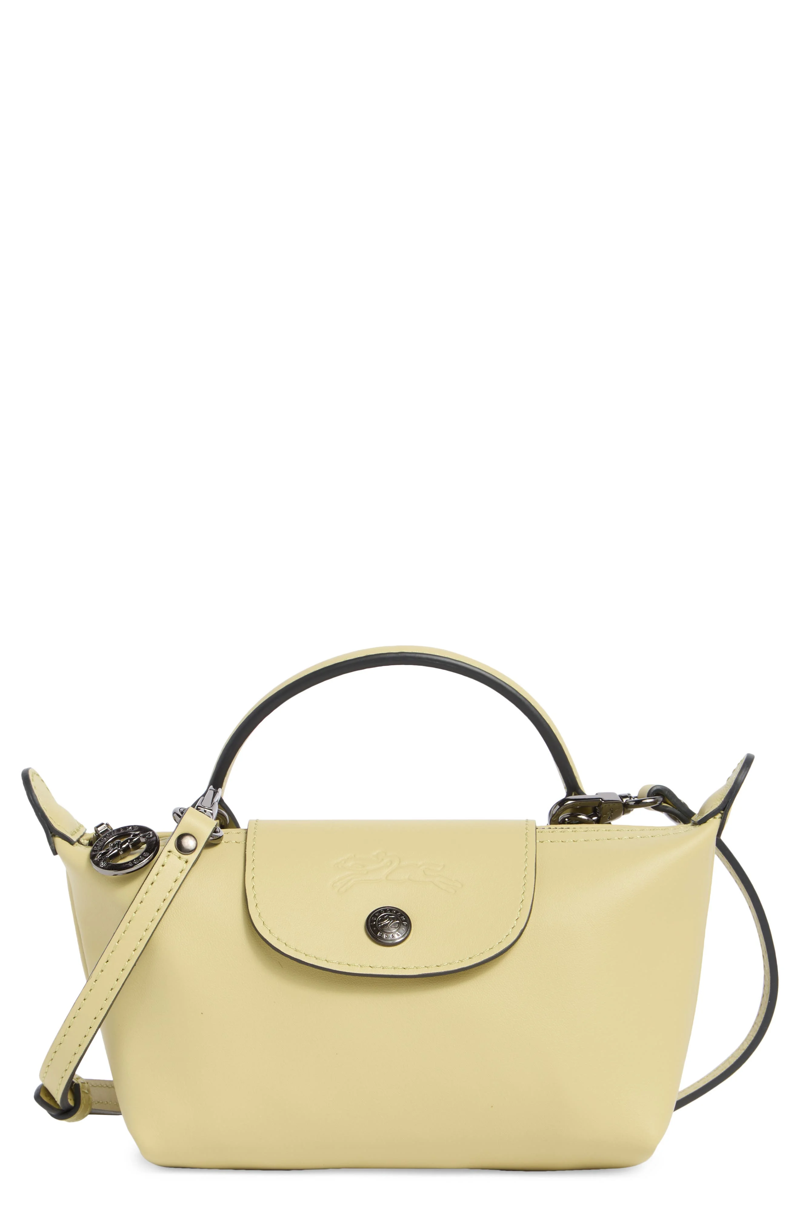 Longchamp Extra Small Le Pliage Xtra Leather Clutch in Pistachio at Nordstrom - 1