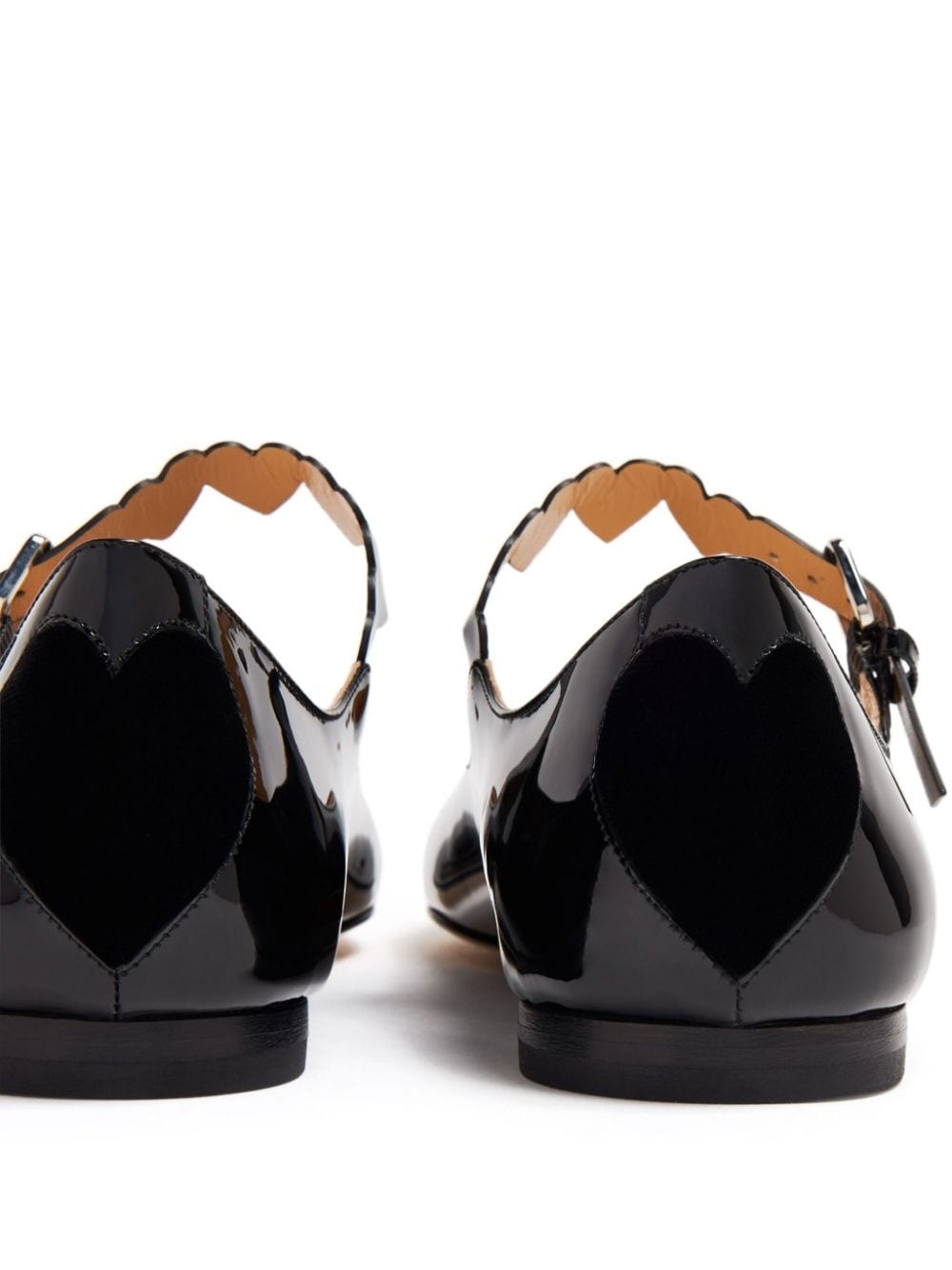 patent leather ballerina shoes - 2