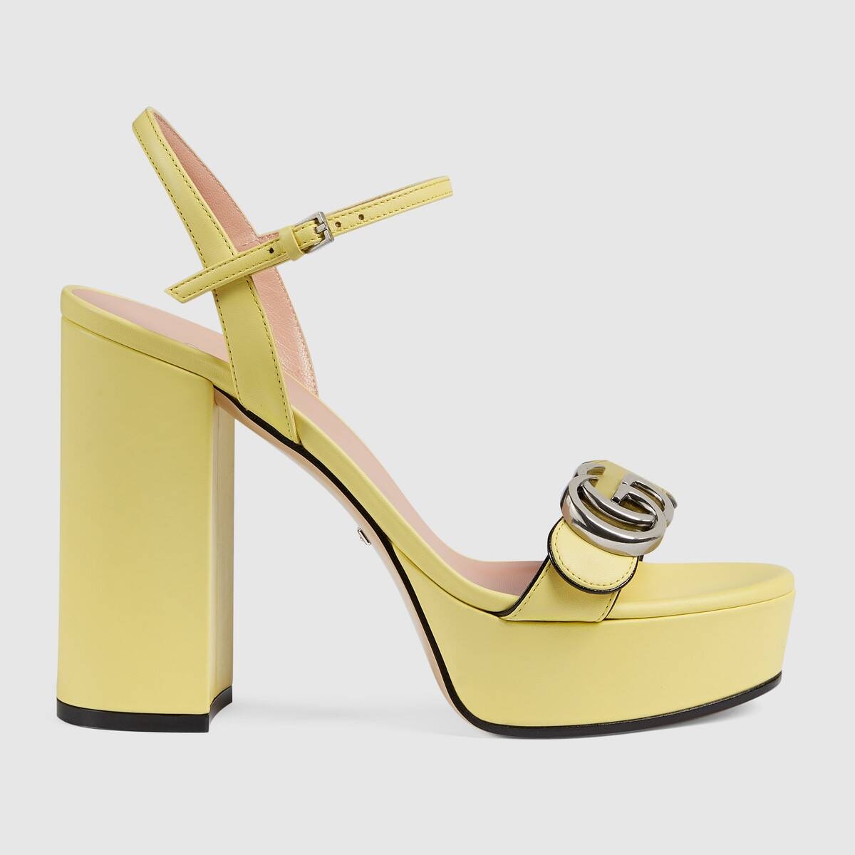 Women's platform sandal with Double G - 1