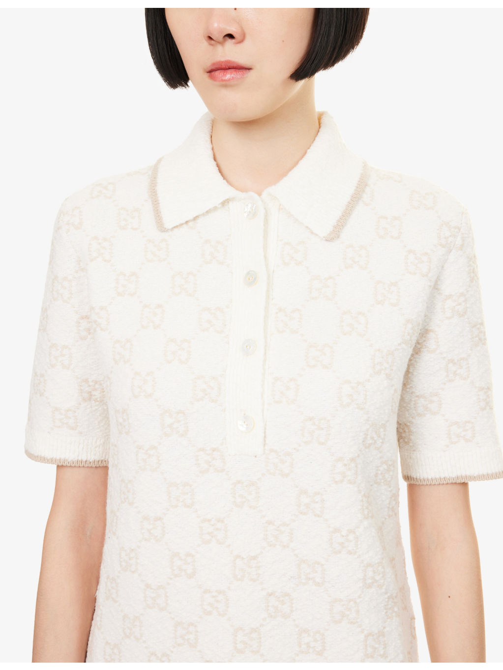 Polo Monogram Wool-Blend Mini Dress - 5