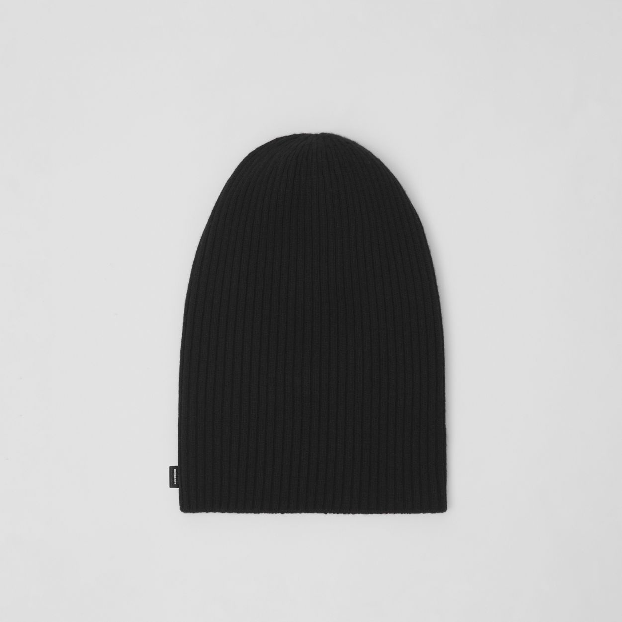 Reversible Cut-out Detail Rib Knit Wool Beanie - 5