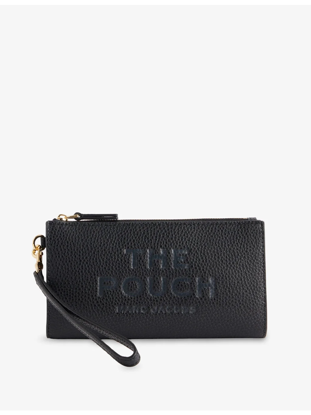 Brand-Debossed Leather Pouch - 1