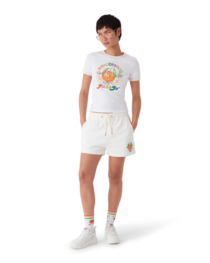 CASABLANCA Orange Mascot Sweatshorts | Casablanca Paris outlook